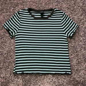 Striped Ruffled Shirt